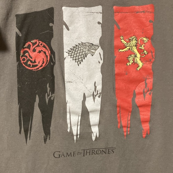 Game of Thrones TShirt Large Gray Pre-owned - Picture 2 of 4